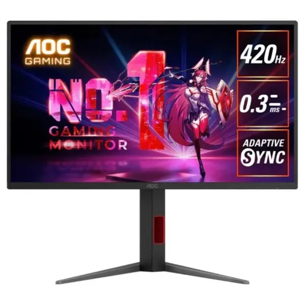 AOC 25G4K 24.5" Frameless Esports Gaming Monitor – 420Hz, Fast IPS, FHD, HDR 400