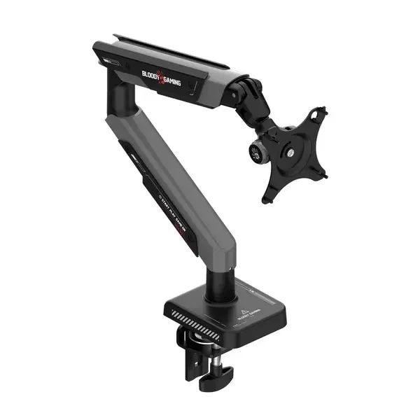 Darkflash ATLAS 1 Heavy Duty Single Monitor Arm - Gas Spring Desk Mount for 17 to 32 inch Monitors, VESA Compatible