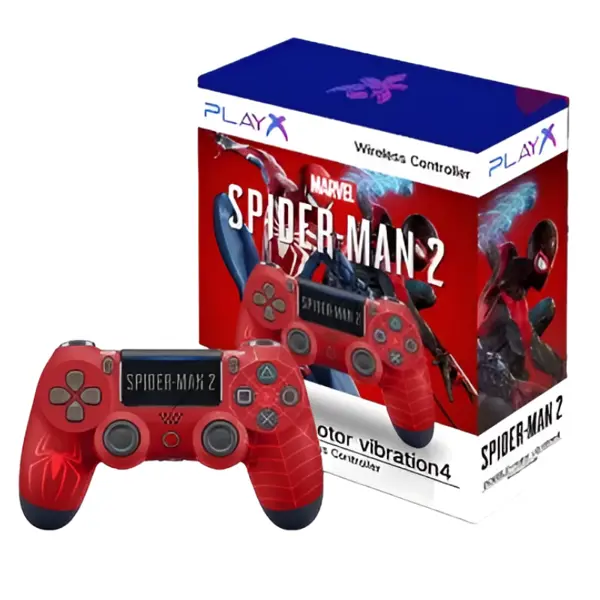 Sony PS4 Double E-motor Vibration 4 Wireless Controller - Spider Man 2 Edition