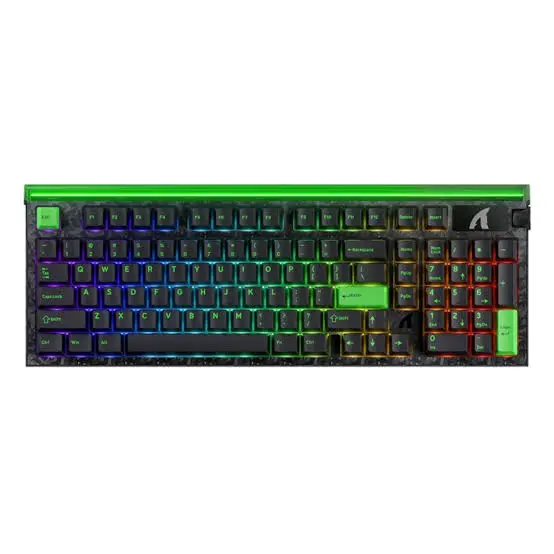 Attack Shark R98 Carbon Fiber Rapid Trigger Magnetic Switch Keyboard – 98-Key, 8000Hz, Green