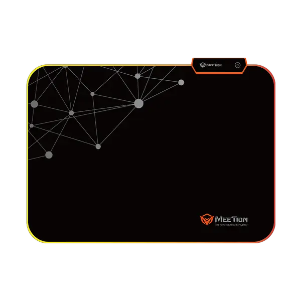 Meetion PD120 Backlit RGB Gaming Mouse Pad – Micro USB, Soft Cloth with Rubber Base