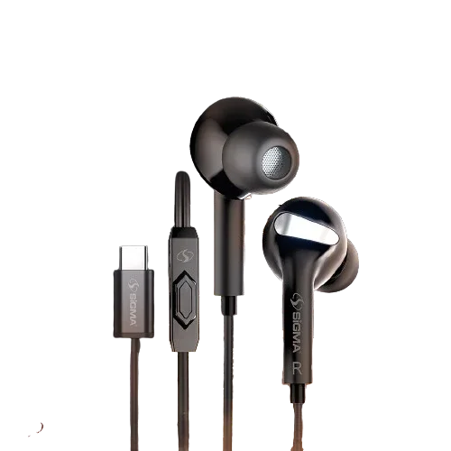 Faster S9 Plus Wired Earphones – Type-C, 10mm Driver Audio, In-Line Control, Built-in Mic