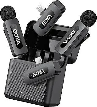 BOYA BY-V3 Dual Wireless Microphone – For iOS Only