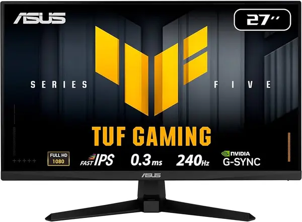ASUS TUF Gaming VG279QM5A 27" Full HD Fast IPS Gaming Monitor – 240Hz 0.3ms ELMB Sync HDR10 Adaptive-Sync