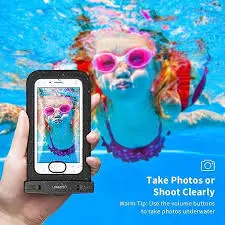 UGREEN Waterproof Phone Pouch Black for Swimming Beach Pool Underwater Use