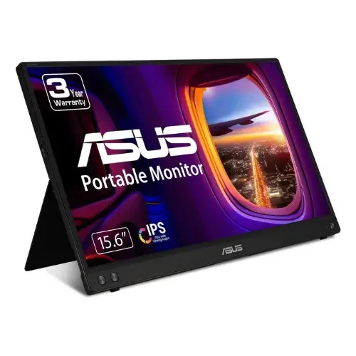ASUS ZenScreen MB16ACV 15.6" Full HD IPS Portable Monitor – USB-C Travel Display 60Hz 5ms Anti-Glare Eye Care Monitor