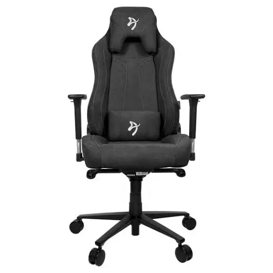 Arozzi Vernazza SFB Soft Fabric Dark Gray Ergonomic Gaming Chair - Metal Frame, 3D Armrests, 5 Lockable Rocking Positions, Up to 145kg