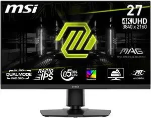 MSI MAG 274QF X24 27” Rapid IPS 2K QHD Gaming Monitor – 240Hz, 0.5ms GTG, Adaptive-Sync Esports Display