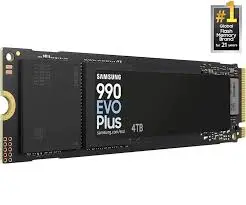 Samsung 990 EVO Plus 4TB NVMe Gen4 Internal SSD – Up to 7250 MB/s Read Speed