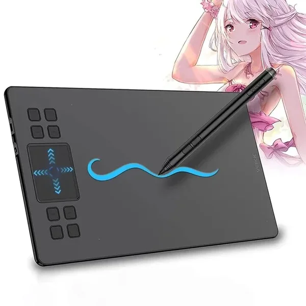 VEIKK A50 16K Graphics Drawing Tablet – 10x6 Inch Professional Pen Tablet with 16384 Pressure Levels | USB-C Digital Art Tablet for Drawing, Design & Animation