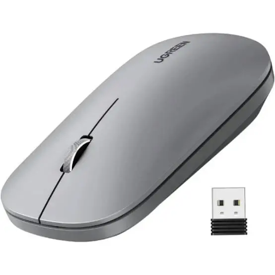 UGREEN Ultra Slim Portable Wireless Mouse Light Gray | Compact Mouse for Laptop Travel