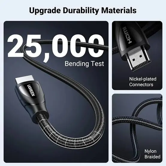 UGREEN HDMI 2.1 Cable 8K@60Hz 3 Meter 48Gbps Dolby Atmos eARC