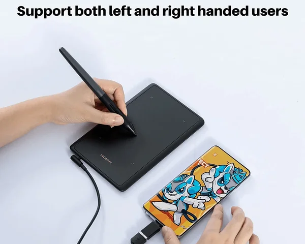 Huion 420X Inspiroy Ultra-Thin Graphics Drawing Tablet – 4.17x2.6 Inch, 8192 Pressure Levels, Battery-Free Stylus