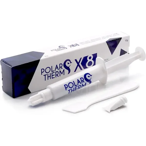 Thermal Grizzly Polartherm X-8 10 Gram CPU Thermal Paste – High Thermal Conductivity, Non-Conductive