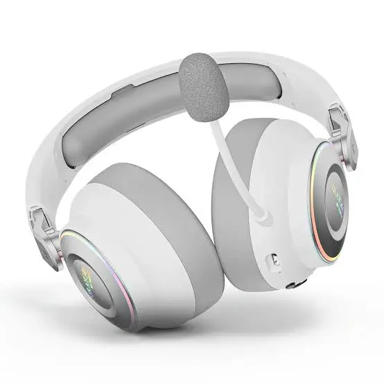 Faster BG600 Wireless Gaming Headset – 2.4GHz Dongle, 360° Surround Sound, ENC Microphone, <25ms Low Latency
