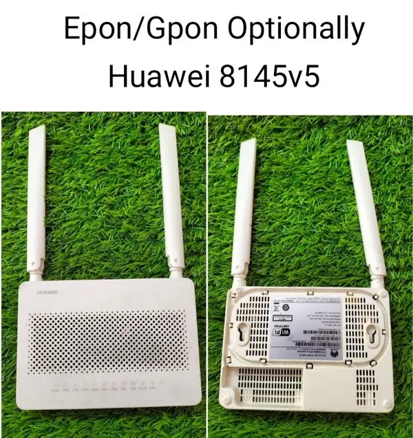 Huawei EchoLife EG8145V5 GPON ONU Dual Band WiFi Router, 4 GE Ports, 1 POTS Port, AC1200 Fiber Modem | FTTH Router for PTCL Flash Fiber, Nayatel & StormFiber