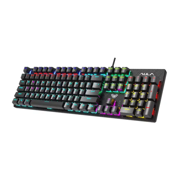 AULA S2022 Obsidian Black Red Switch Mechanical Gaming Keyboard