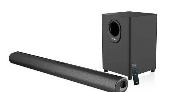 F&D HT-330 (BAAR Design) 2.1 TV Soundbar Speakers with Wireless Bar & All Functions