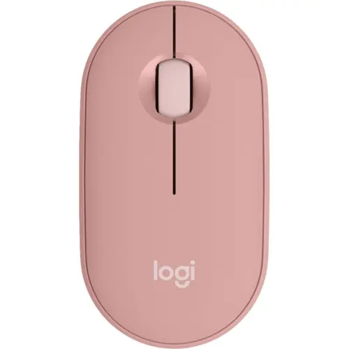 Logitech PEBBLE MOUSE 2 M350S Slim Compact Bluetooth Mouse | Tonal Rose