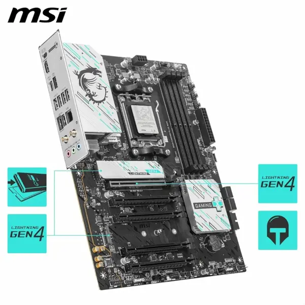 MSI B840 Gaming Plus WiFi AMD AM5 DDR5 ATX Motherboard - PCIe 4.0, WiFi 7, 2.5G LAN, Ryzen 9000 Ready