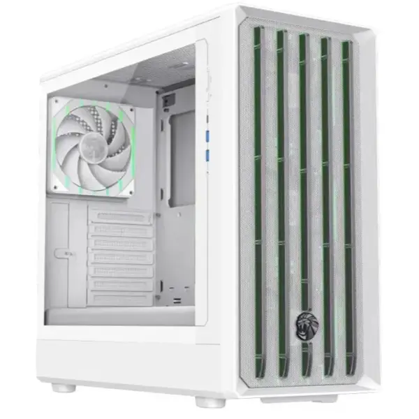 GameMax Claw 460 ARGB ATX Mid-Tower Gaming Case White