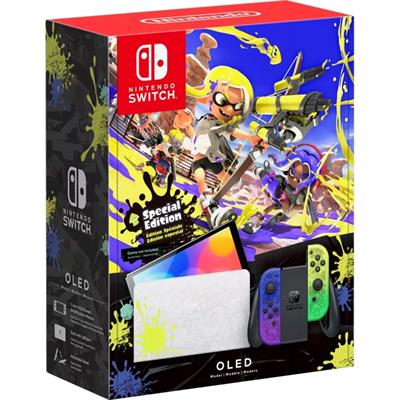 Nintendo Switch OLED Console Splatoon 3 Special Edition 64GB Handheld Gaming Console