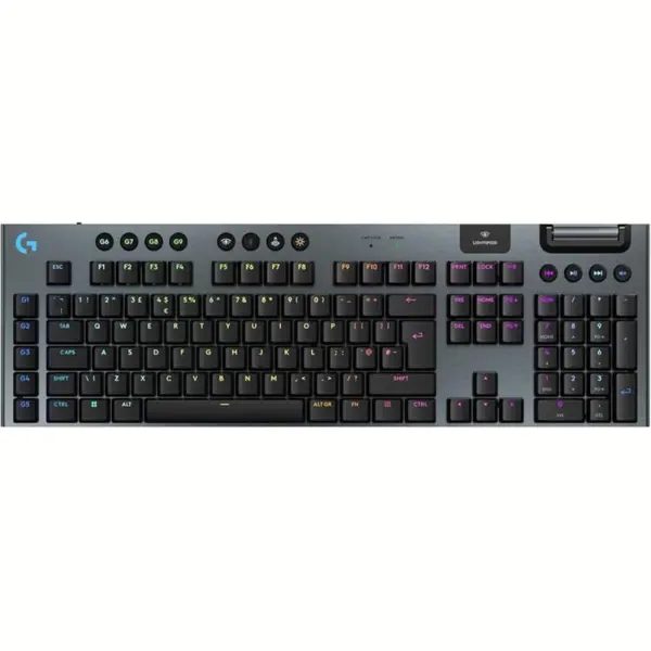 Logitech G915 X LIGHTSPEED Wireless Gaming Keyboard Low-Profile, GL Brown Switches, Dual-Shot PBT Keycaps, RGB Backlighting, Aluminum Finish 920-012676