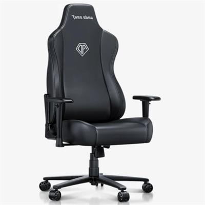 AndaSeat Novis XL Series Ergonomic Gaming Chair Elegant Black PVC Leather Best Budget Gaming Chair Heavy Duty Lumbar Support Office & Gaming Chair