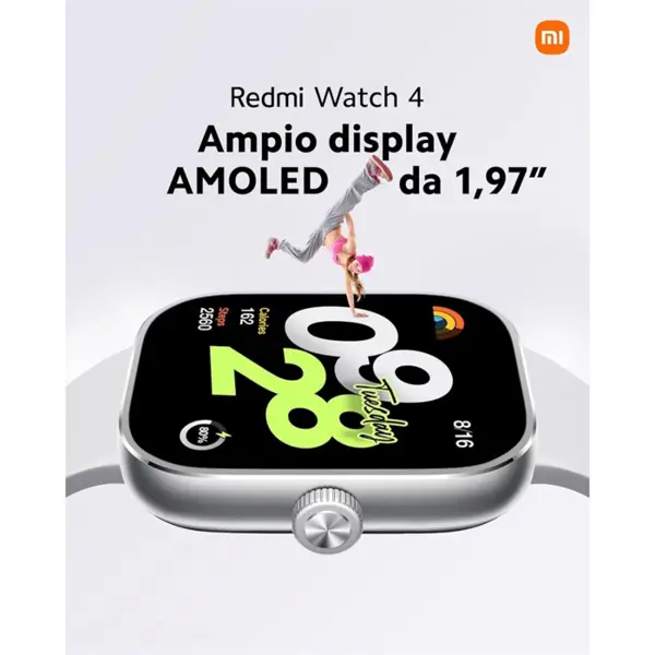 Xiaomi Redmi Watch 4 Smartwatch – 1.97″ AMOLED 60Hz Display, Built-In GPS, 150+ Sports Modes, Up to 20-Day Battery