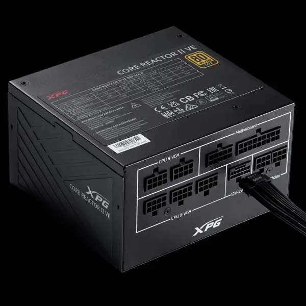 XPG Core Reactor II VE 750W 80 Plus Gold Fully Modular Power Supply ATX 3.1 for Gaming PCs