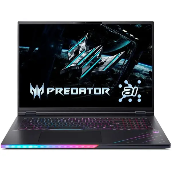 Acer Predator Helios 18 AI PH18-73-96CY Gaming Laptop Intel Core Ultra 9-275HX, 64GB DDR5, 1TB SSD, NVIDIA RTX 5080 16GB Graphics, 18" WQXGA IPS Mini LED 250Hz, Windows 11 Home, 2-Year Local Warranty - Free Shipping