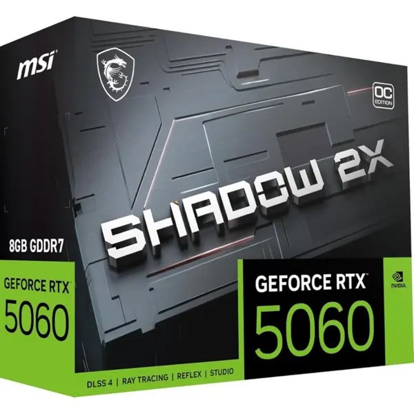 MSI Gaming RTX 5060 8GB Shadow 2X OC Graphics Card