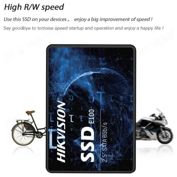 HikVision E100 Solid State Drive, 1TB, 2.5", SATA III 6Gb/s, Up To 550MB/s Read, HS-SSD-E100