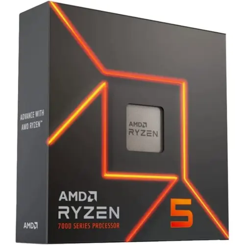 AMD Ryzen 5 7600X Desktop Processor 6-Core 12-Thread Up to 5.3GHz Zen 4 AM5 CPU with Radeon Graphics Box Pack