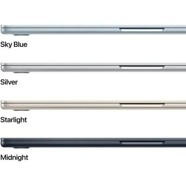 Apple 15" MacBook Air (M4, Sky Blue) MC7D4 Laptop, Apple M4 10-Core Chip, 24GB Unified RAM, 512GB SSD, 15.3" 2880x1864 Liquid Retina Display, 10-Core GPU, 16-Core Neural Engine, Backlit Keyboard, Touch ID, macOS