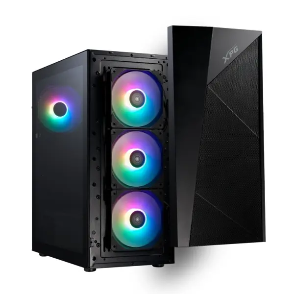 XPG Lander 500 MTA Mid-Tower ATX Case Black – 180° Rotate ARGB Gaming Chassis