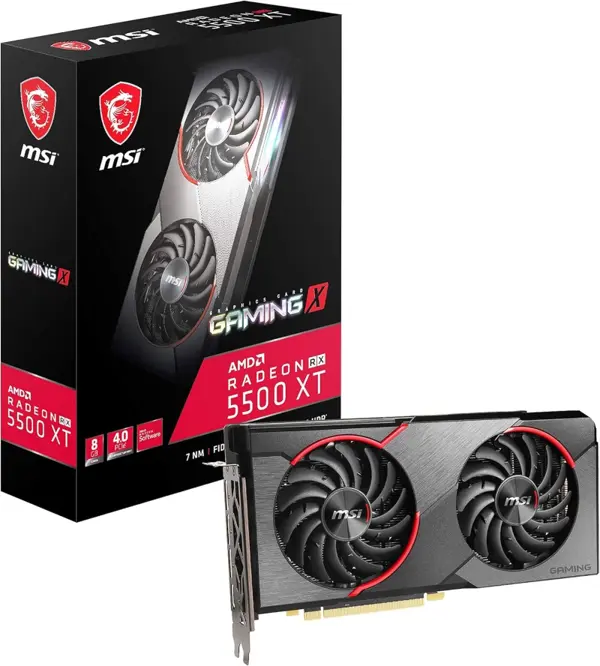MSI Gaming Radeon RX 5500 XT 8GB - 128Bit | Dual-Fan Cooling - Pulled out