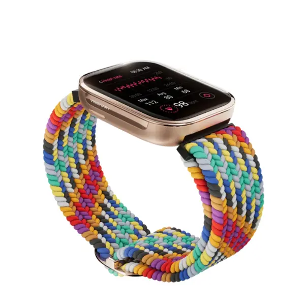 Zero Lifestyle Visionary AMOLED Smartwatch – Bluetooth Calling Smart Watch (Rainbow)