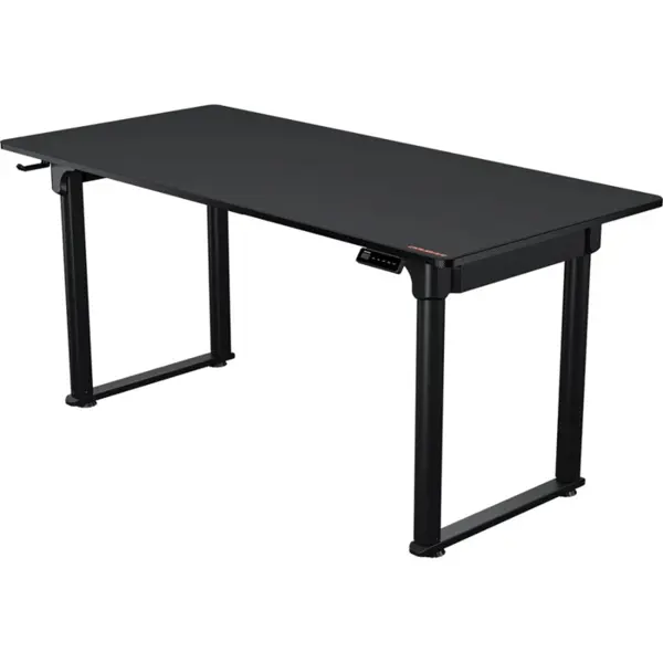 Cougar E-GRAV 160 Gaming Desk, Electric Height Adjustment, Twin Motors, Cable Management, Full Desk Mousepad, Black