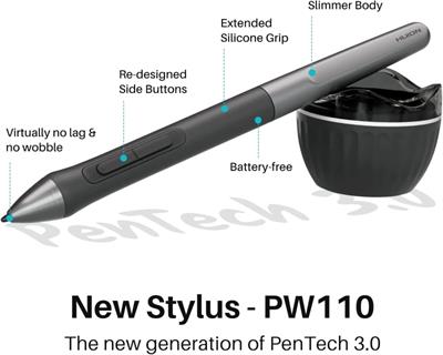 HUION Inspiroy 2 Large Drawing Tablet, 10x6inch