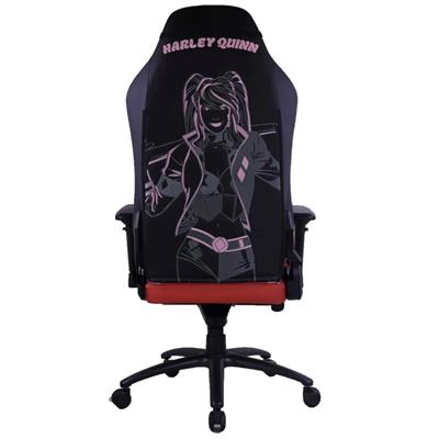 GameOn x DC Licensed Gaming Chair Harley Quinn – Premium Racing Gaming Chair with 4D Armrests & Metal Base