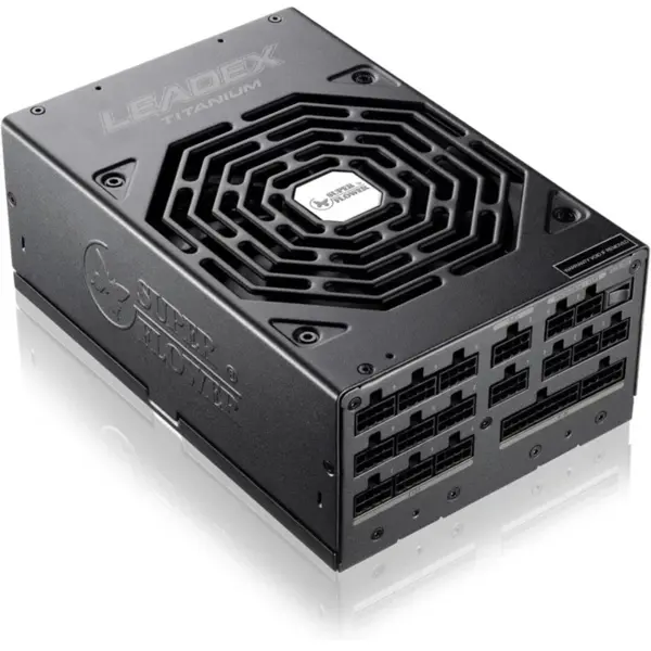 Super Flower Leadex Titanium 1600W Power Supply, 80+ Titanium, ATX 3.1, Full Modular, ECO Mode, Dual Ball Bearing Fan