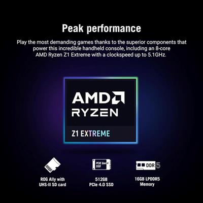 Asus Rog Ally 7" 120Hz Gaming Handheld - AMD Ryzen Z1 Extreme (512GB)