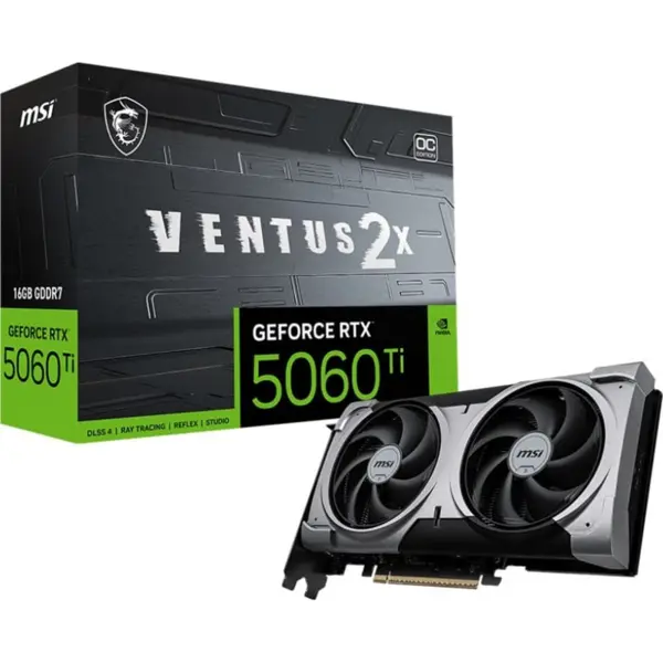 MSI GeForce RTX 5060 Ti 16GB VENTUS 2X OC PLUS Graphics Card