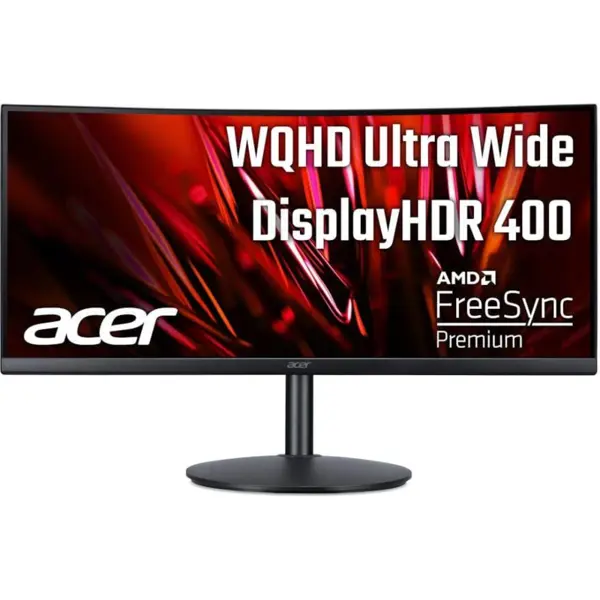 Acer XZ342CU S3 34" Widescreen Curved Gaming Monitor Nitro XZ2 | UltraWide QHD 1500R 180Hz 1ms VRB VESA DisplayHDR™ 400 | AMD FreeSync™ Premium