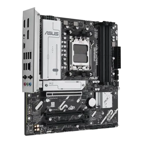 ASUS Prime B840M-A WiFi-CSM AM5 Motherboard - AMD Ryzen 7000/8000/9000 Support, DDR5, 4x DIMM (192GB Max), Wi-Fi, Micro-ATX