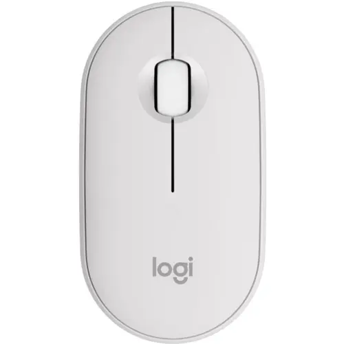 Logitech PEBBLE MOUSE 2 M350S Slim Compact Bluetooth Mouse | Tonal White