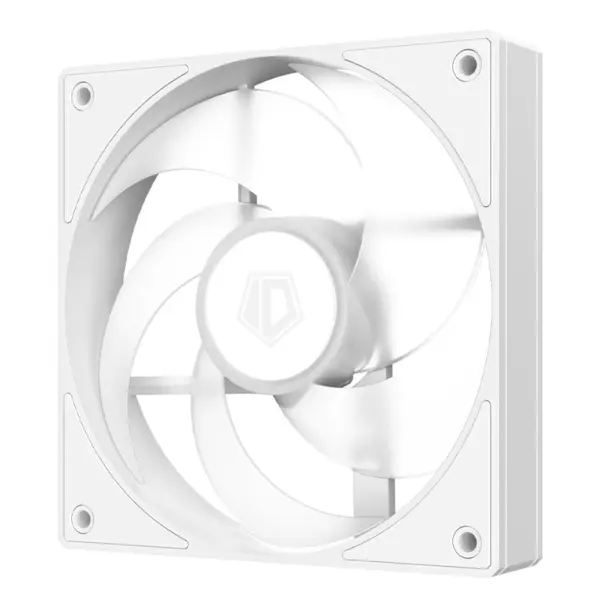 ID-Cooling AS-120-ARGB-W Single 120mm Case Fan, 58CFM, 1.94mmH2O, 27.2dB(A)Max, Female/Male Connector - White
