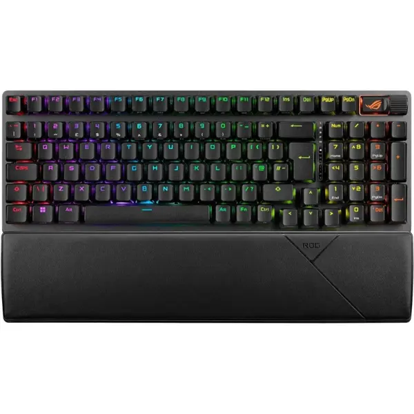 ASUS ROG Strix Scope II 96 RX Wireless Gaming Keyboard - Tri-Mode, Hot-Swappable ROG RX Optical Switches, Pre-Lubed, Sound Dampening, RGB, 96% Layout