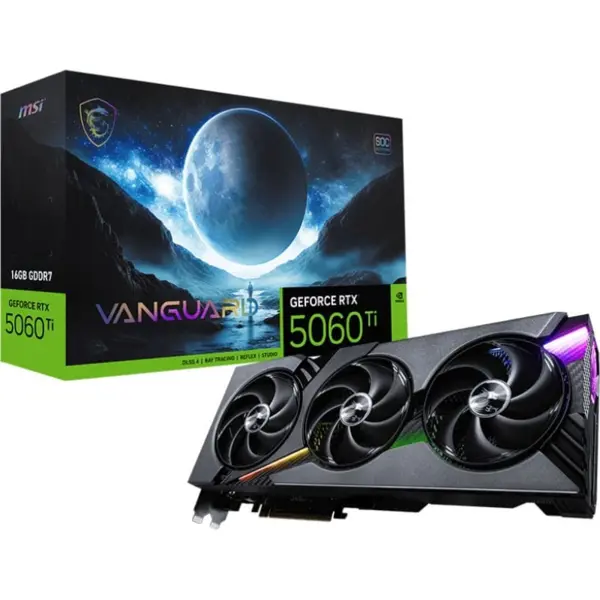 MSI GeForce RTX 5060 Ti 16GB VANGUARD SOC Graphics Card